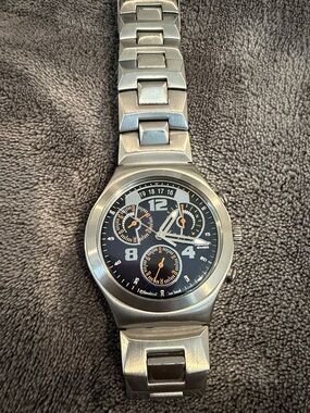 Swatch Irony Chrono Fine Steel YCS514 watch.